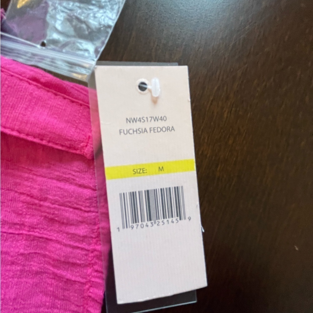 Bright Pink Women's Ruffled Button-Front Top - Picture 8 of 10